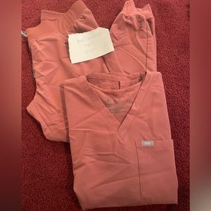 Mauve FIGS scrubs set